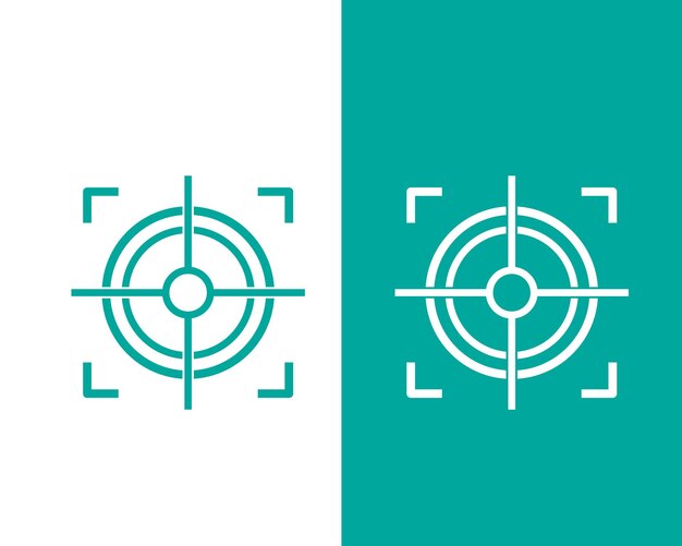 Striking Crosshair Targets in Vibrant Teal | Jiffy Designs