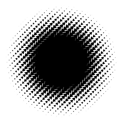 Halftone Element. Abstract Geometric Graphic With Half-Tone Pattern ...