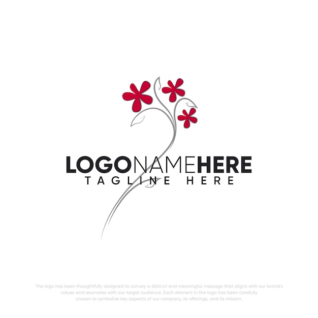 Vibrant Floral Bloom with Elegant Cursive Logo | Jiffy Designs