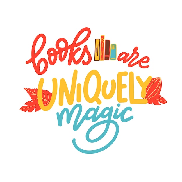 Vibrant Lettering Celebrating the Magic of Reading Books | Jiffy Designs