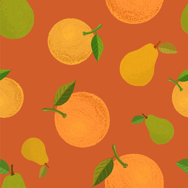 Vibrant Citrus Fruits on Warm Orange Background | Jiffy Designs