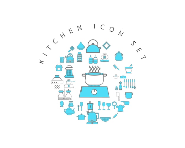 Comprehensive Collection of Versatile Kitchen Icons for Diverse ...