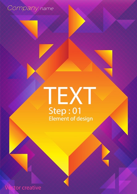 Vibrant Geometric Shapes in Striking Purple and Orange Hues | Jiffy Designs