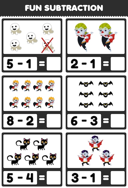 Playful Subtraction: Whimsical Visual Puzzles for Young Learners ...