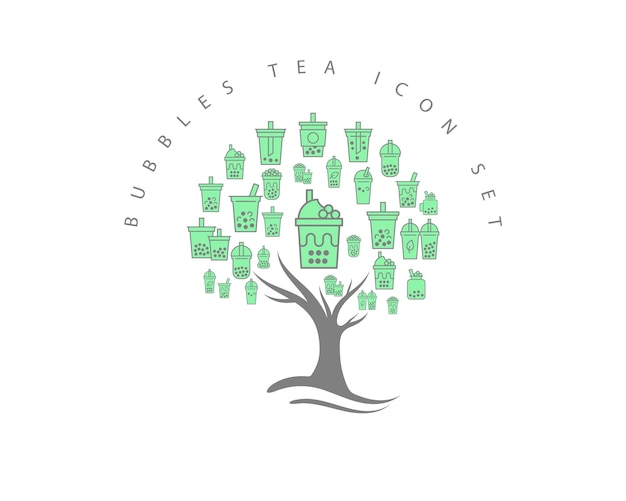 Vibrant Tea Icon Tree Showcasing a Diverse Collection | Jiffy Designs