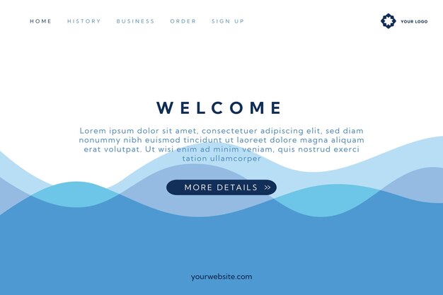 Serene Waves and Minimalist Text Welcome Design | Jiffy Designs