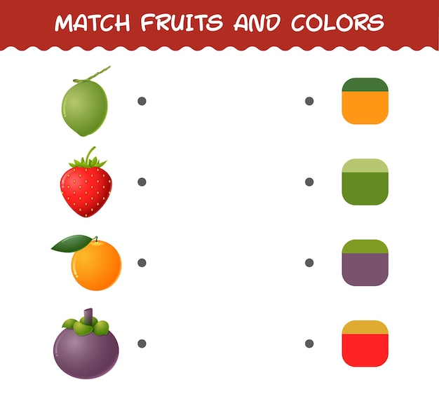 Vibrant Fruit Matching Game: Pair Colors and Shapes | Jiffy Designs
