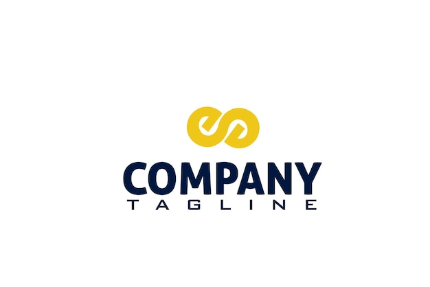 Vibrant Yellow and Navy Blue Company Tagline Logo | Jiffy Designs