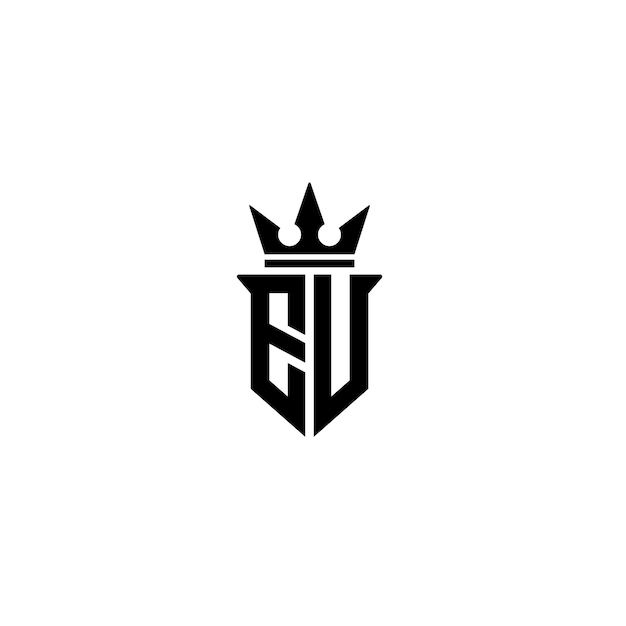 Regal Monogram Emblem with Majestic Crown Icon | Jiffy Designs