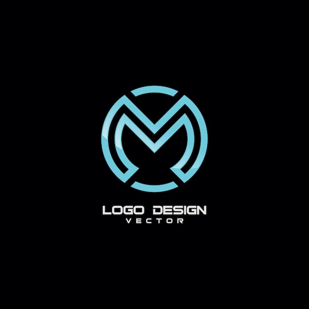 Sleek Minimalist Monogram Logo with Geometric Design | Jiffy Designs