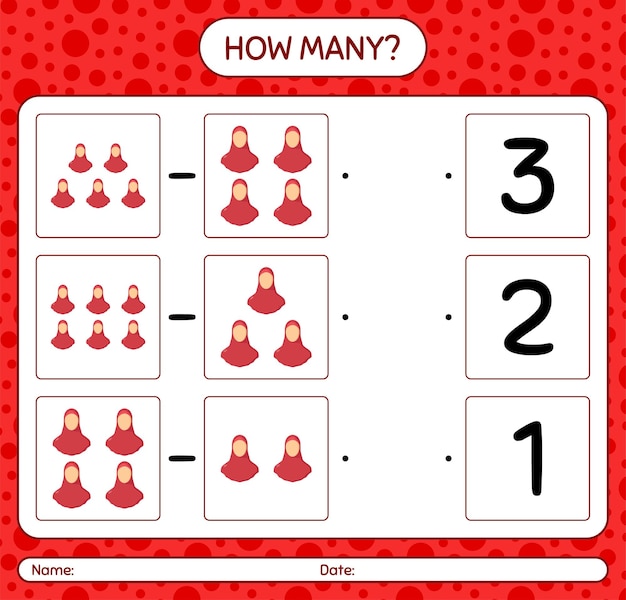 Counting Red Figures on a Vibrant Polka Dot Background | Jiffy Designs
