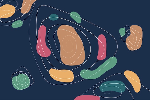 Vibrant Abstract Shapes in Captivating Organic Composition | Jiffy Designs