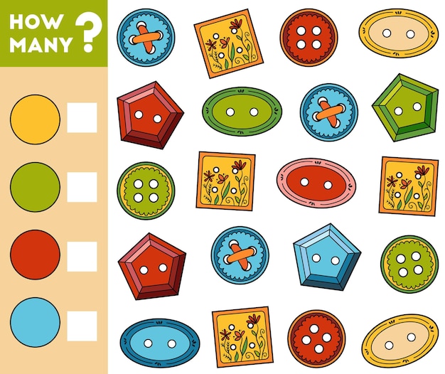 Colorful Shapes and Buttons with Playful Patterns | Jiffy Designs