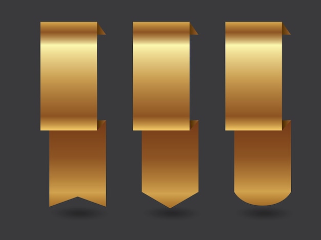 Gleaming Golden Ribbons Artfully Draped on Charcoal Background | Jiffy ...