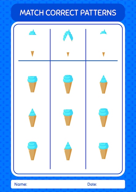 Diverse Collection of Vibrant Ice Cream Cone Patterns | Jiffy Designs