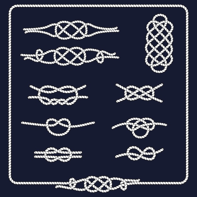 Intricate Knots and Ropes in Elegant Monochrome Design | Jiffy Designs