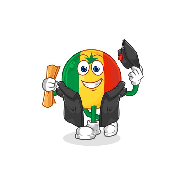 Vibrant Rasta-Inspired Graduation Character Celebrates Academic Success ...