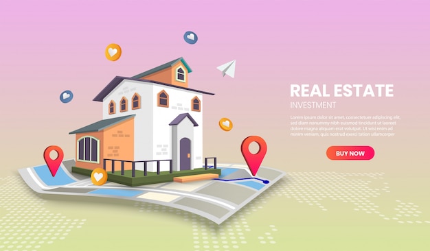 Vibrant Home on Open Map with Location Markers | Jiffy Designs
