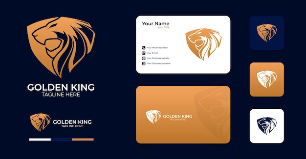 Regal Golden Lion Emblem Collection with Branded Assets | Jiffy Designs