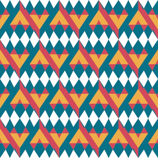 Vibrant Geometric Mosaic: Triangles and Diamonds in Bold Colors | Jiffy ...