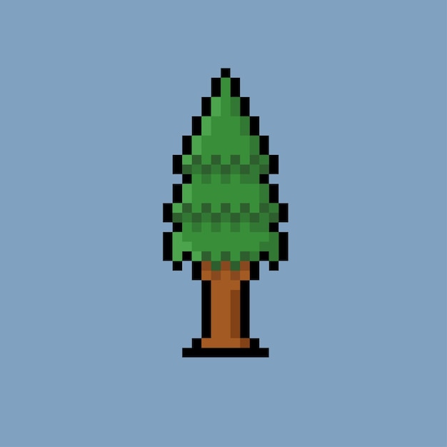 Vibrant Pixel Art Tree Stands Tall | Jiffy Designs