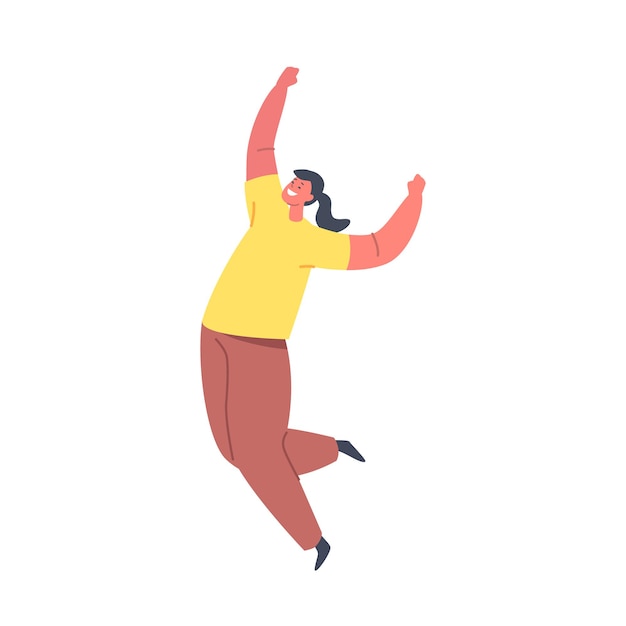 Joyful Person Celebrating with Upraised Arms | Jiffy Designs