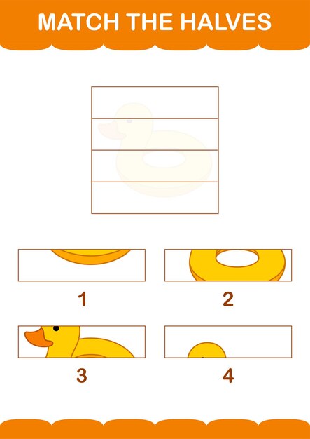 Playful Halves Matching Game for Kids | Jiffy Designs