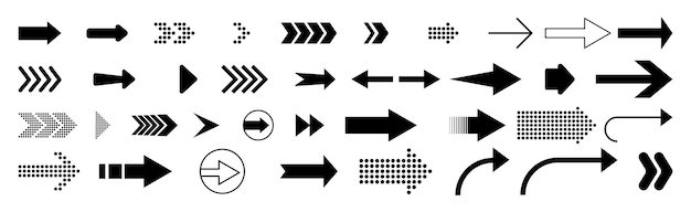 Arrow icon Mega set of vector arrows | Jiffy Designs