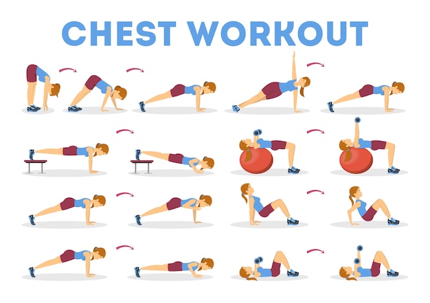 Comprehensive Collection of Chest Workout Exercises and Poses | Jiffy ...