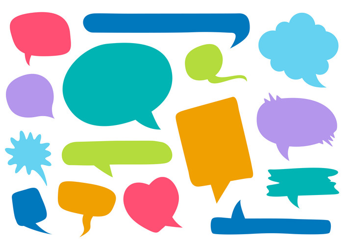 Colorful Funny Speech Bubble Set | Jiffy Designs