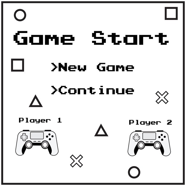 Retro Gaming Menu with Playful Controller Icons | Jiffy Designs