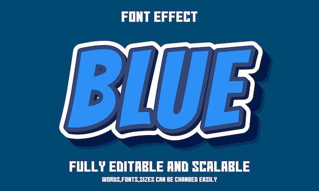 Vibrant Blue 3D Text with Embossed Lettering Effect | Jiffy Designs
