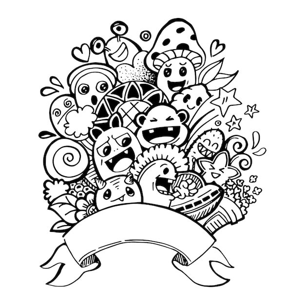 Whimsical Doodle Art of Quirky Creatures and Patterns | Jiffy Designs