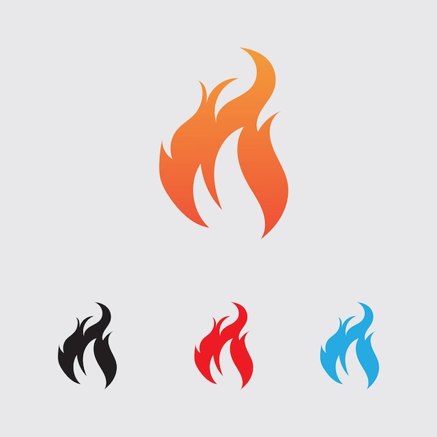 Vibrant Flame Symbols in Diverse Colors | Jiffy Designs
