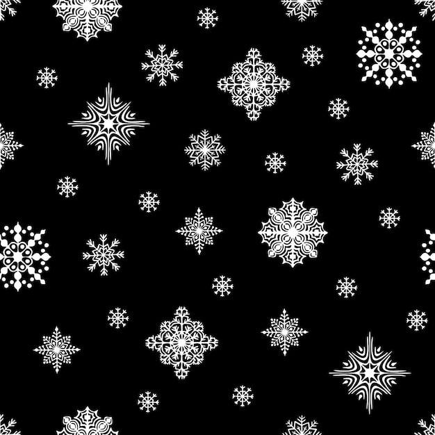 Sparkling Snowflake Patterns Adorning the Midnight Sky | Jiffy Designs