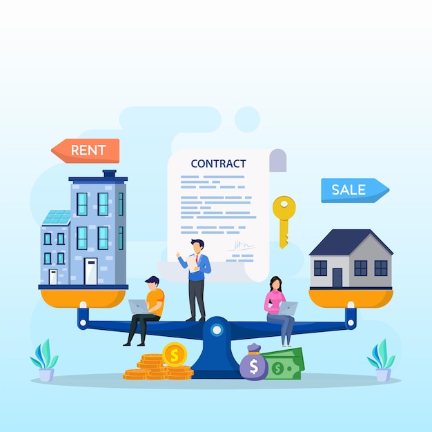 Balancing Real Estate Choices Rent, Contract, and Sale Jiffy Designs