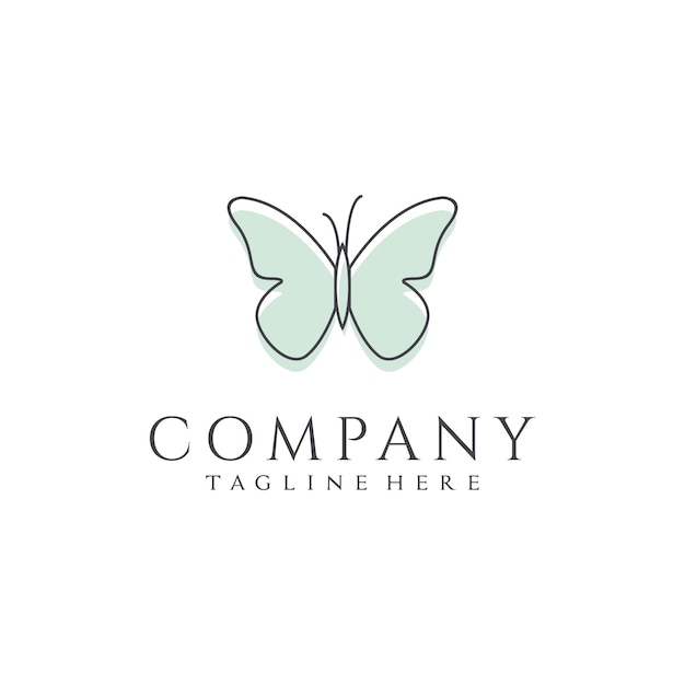 Graceful Butterfly Emblem with Elegant Typography | Jiffy Designs