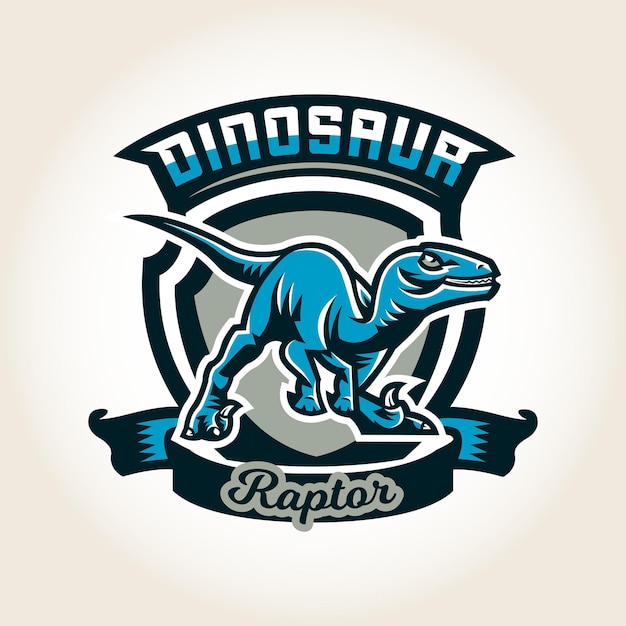 Fierce Dinosaur Raptor Mascot Logo Design | Jiffy Designs