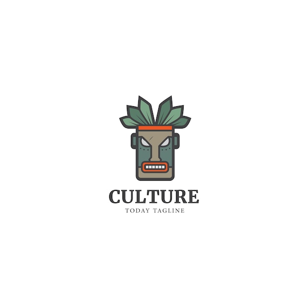 Vibrant Tribal Mask with Lush Foliage Design | Jiffy Designs