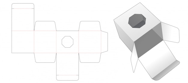 Elegant Geometric Octagon Papercraft Packaging Design | Jiffy Designs