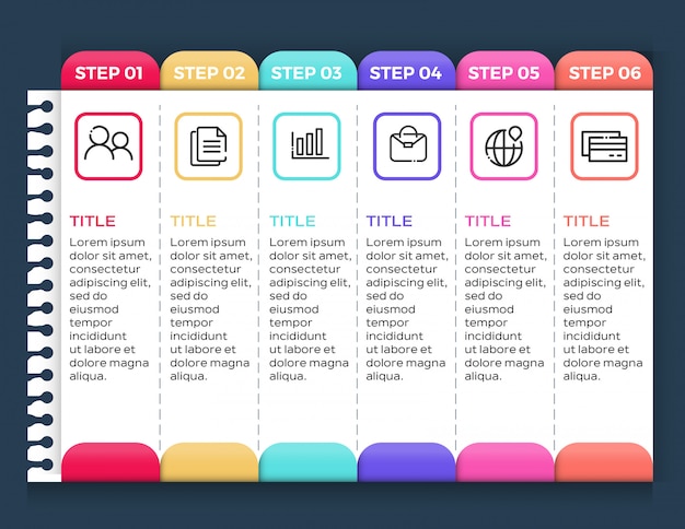 Colorful Step-by-Step Guide with Vibrant Icons | Jiffy Designs