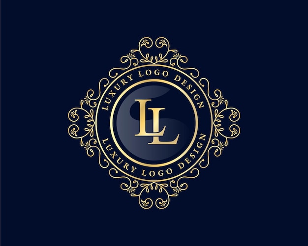 Elegant Monogram Logo with Ornate Flourishes | Jiffy Designs
