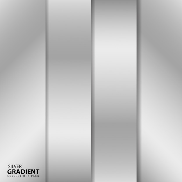 Sleek and Shimmering Silver Gradient Backdrop | Jiffy Designs