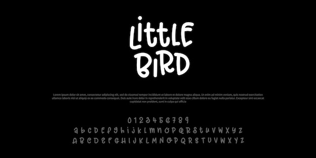 Whimsical Avian Typography with Playful Lettering | Jiffy Designs