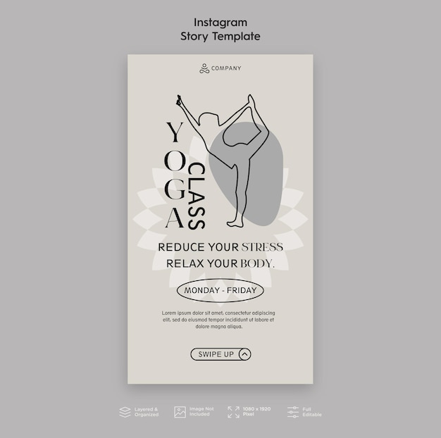 Serene Yoga Pose Silhouette Invitation for Relaxation | Jiffy Designs