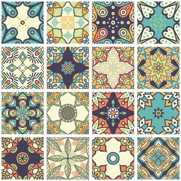 Vibrant Moroccan Tile Pattern Collection with Geometric Motifs | Jiffy ...