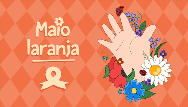 Vibrant Floral Hand Illustration for May Day Celebration | Jiffy Designs