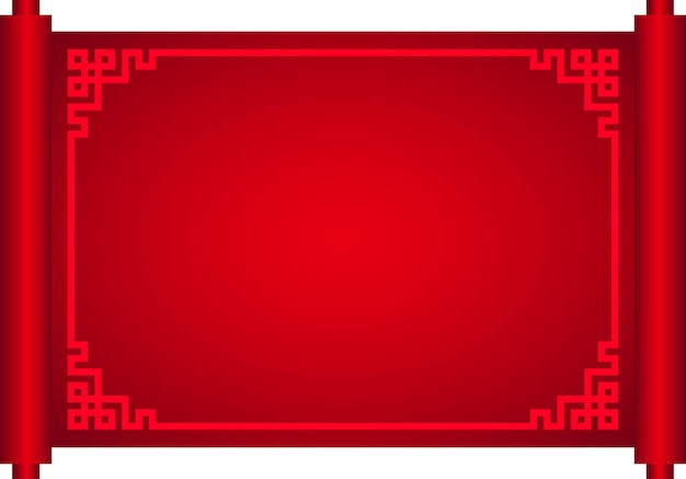 Red Digital Frame with Intricate Geometric Borders | Jiffy Designs