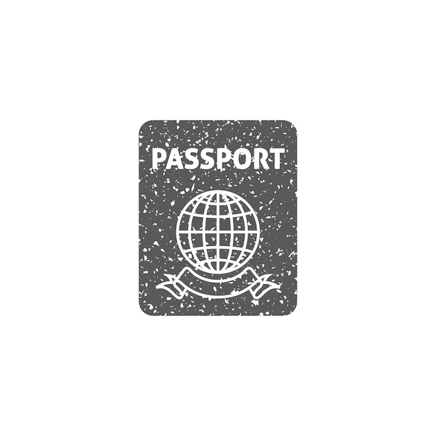 Vintage Passport Emblem with Globe Graphic | Jiffy Designs