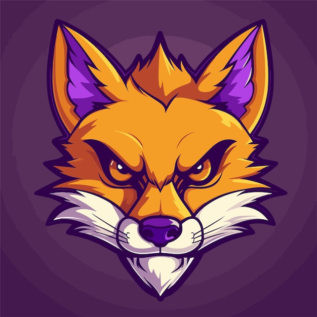Fierce and Vibrant Fox Mascot Emblem | Jiffy Designs